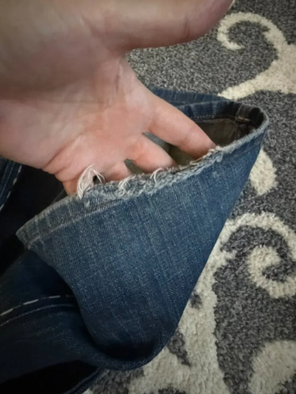Low-Rise Bootcut Joe's Jeans with Stitching Detail